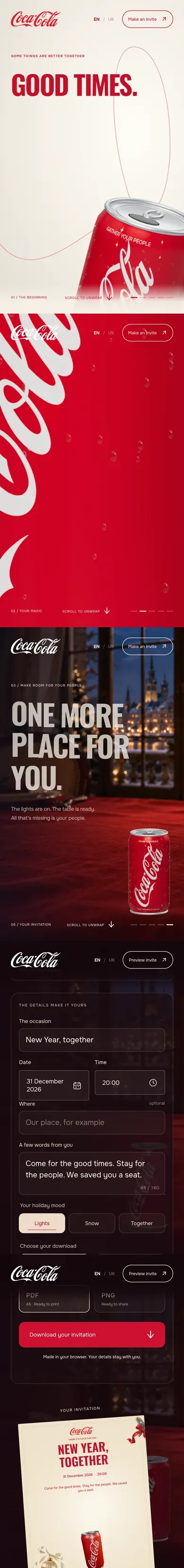 Coca-Cola — mobile