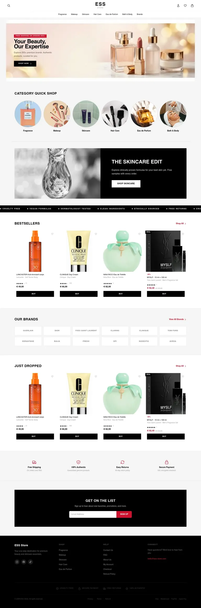 Ess Store — desktop