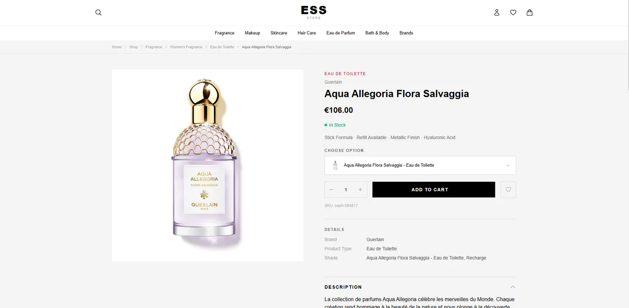 Product page