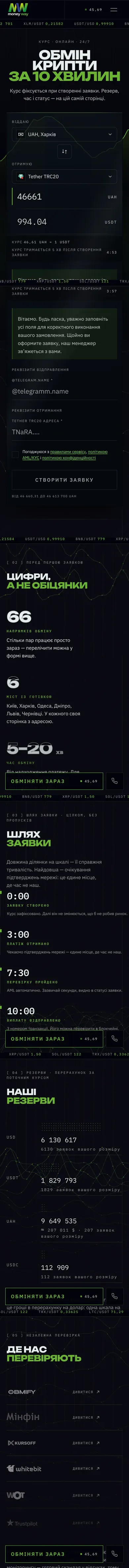 MW Exchange — mobile