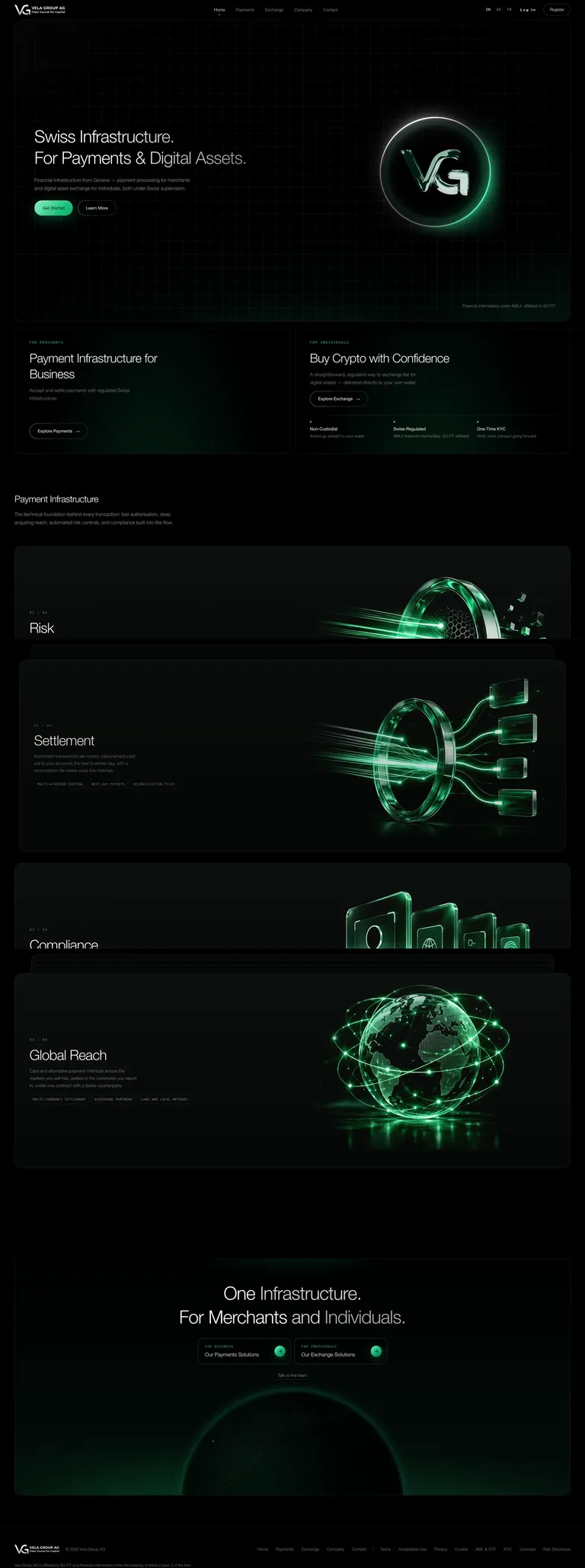 Vela Group — desktop